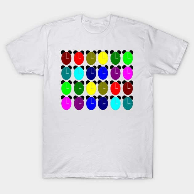 colourful watches T-Shirt by RAK20